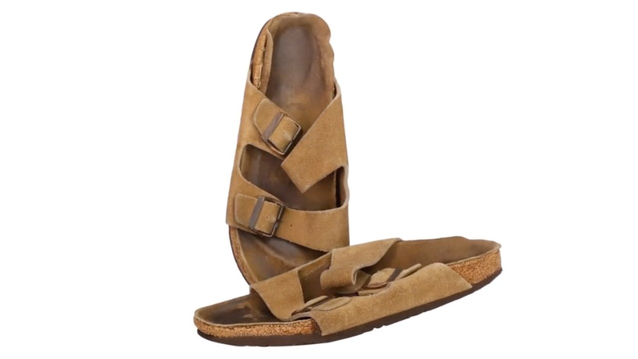 Screengrab from the NFT image of the sandals included in the auction