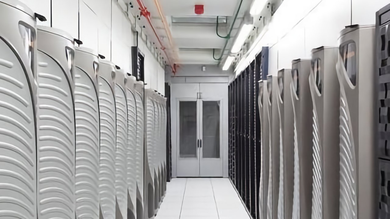 Inside an Apple data center. 