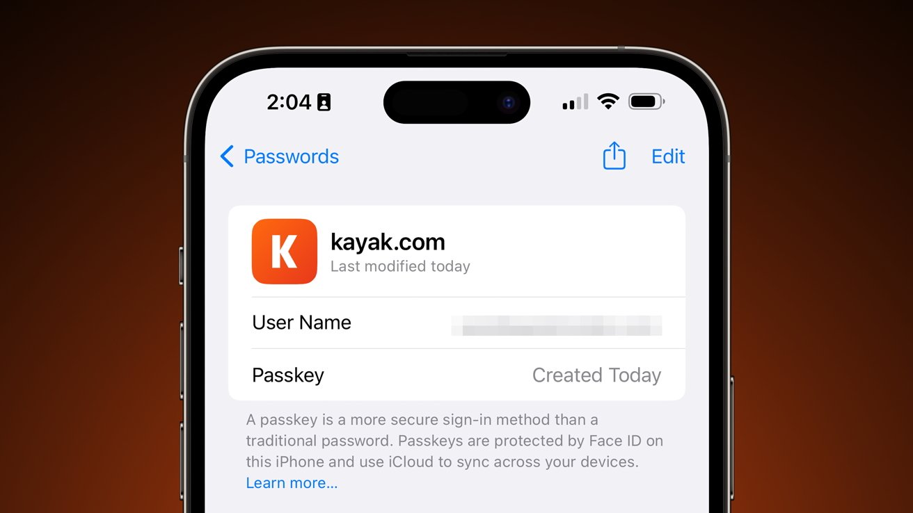 You can view and manage passkeys that you have set up in the Settings app. 