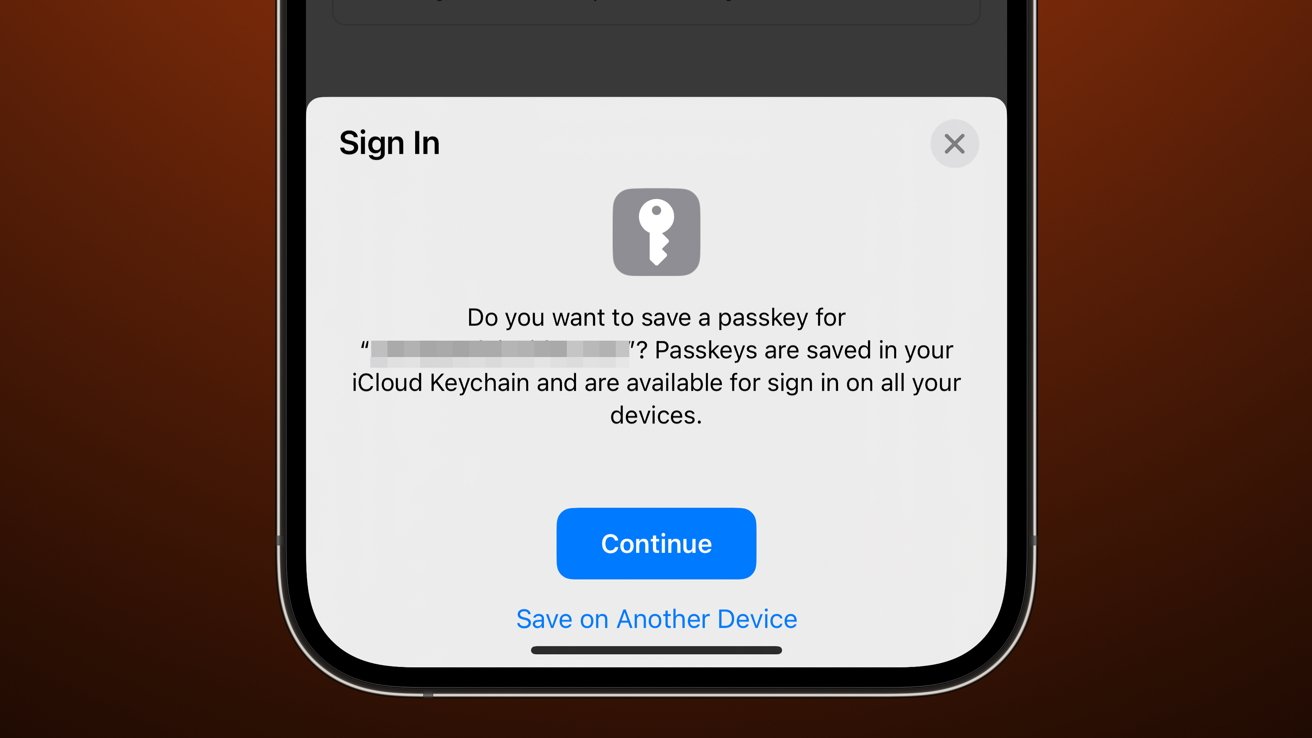 This pop-up appears when you can set up a Passkey.  A similar one also appears when you can use one to authenticate. 