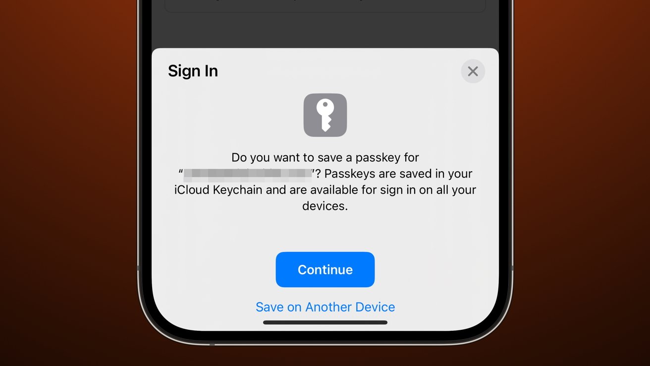 ios16 passkey