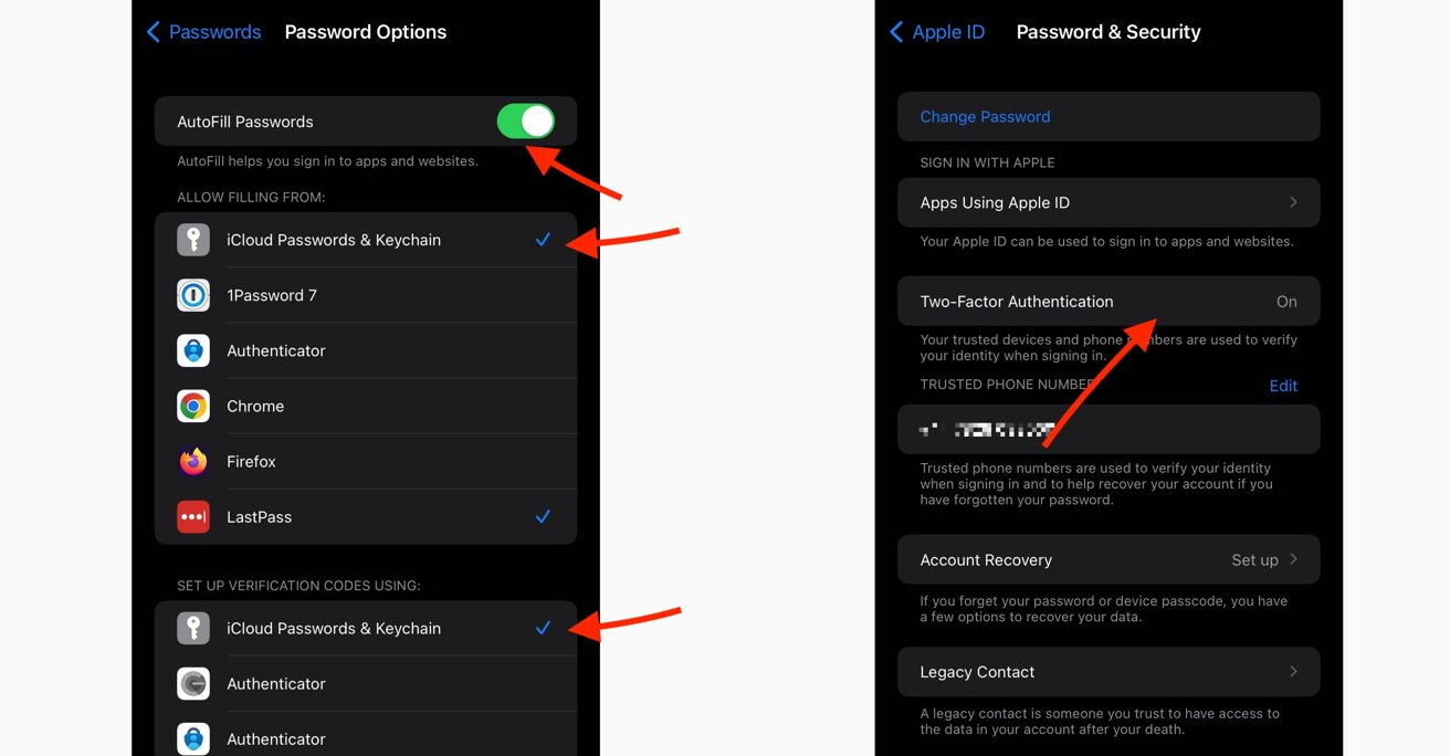 You need to enable iCloud Keychain and Two-Factor Authentication first. 