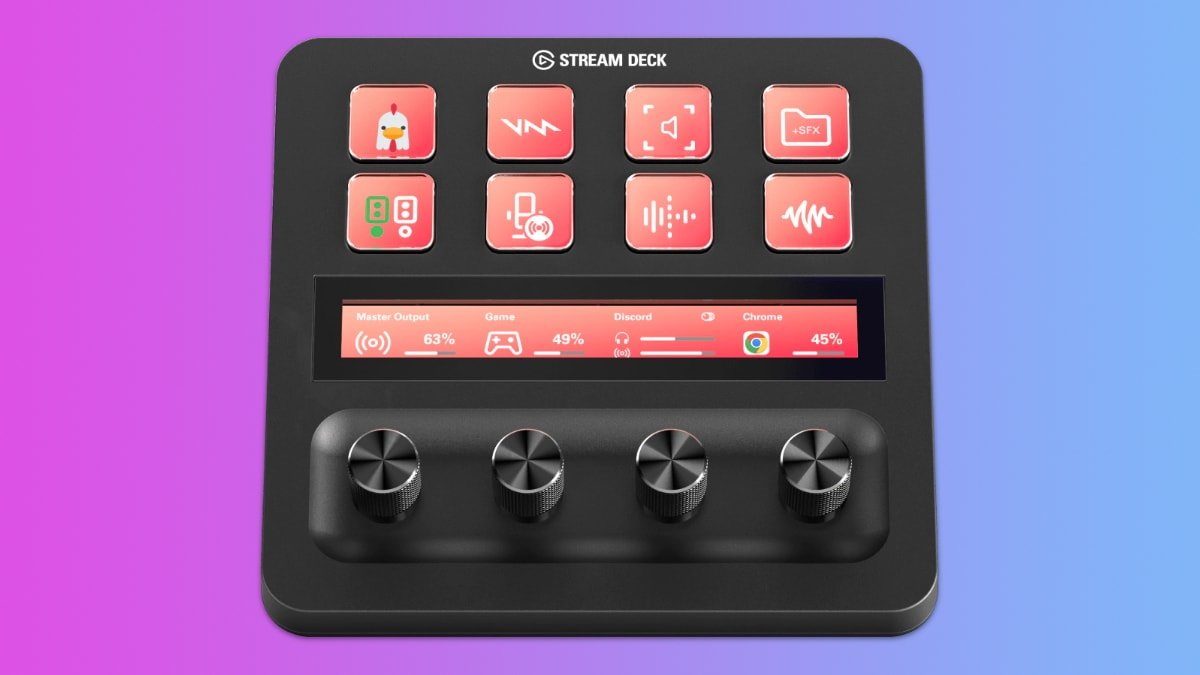 Elgato's Stream Deck+ has buttons, a giant contact bar, and knobs