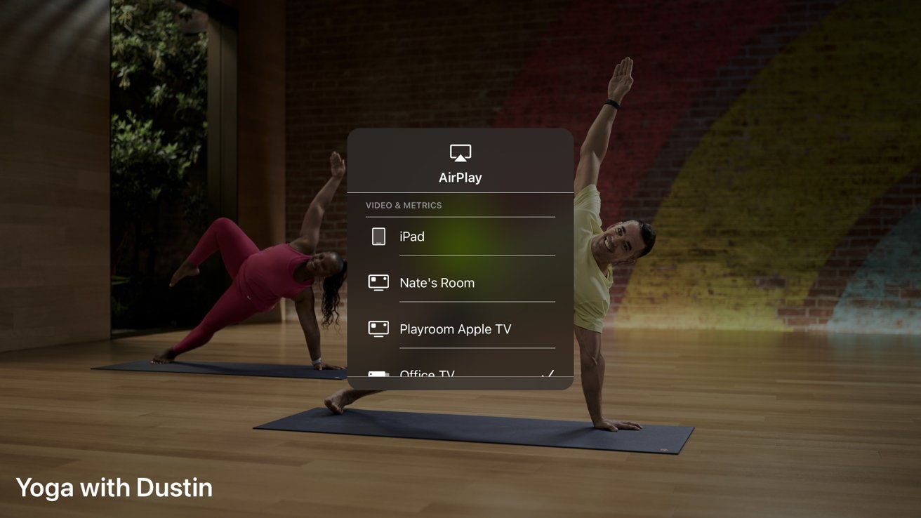 Airplay best sale apple fitness