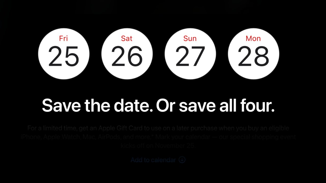 Apple's new Black Friday promotion offers many gift cards, but no discounts