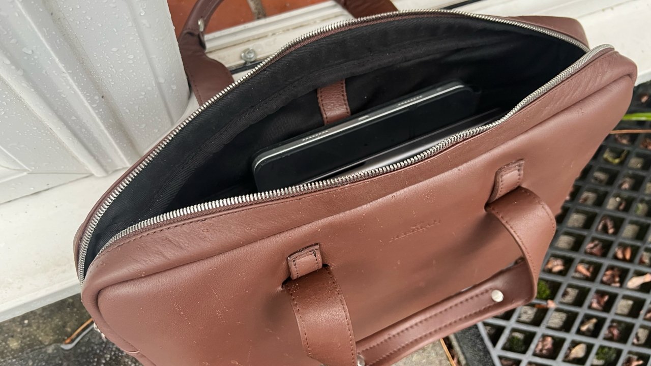 Years of rain and general hard wear and tear should give the briefcase a patina, but not lesson its protection