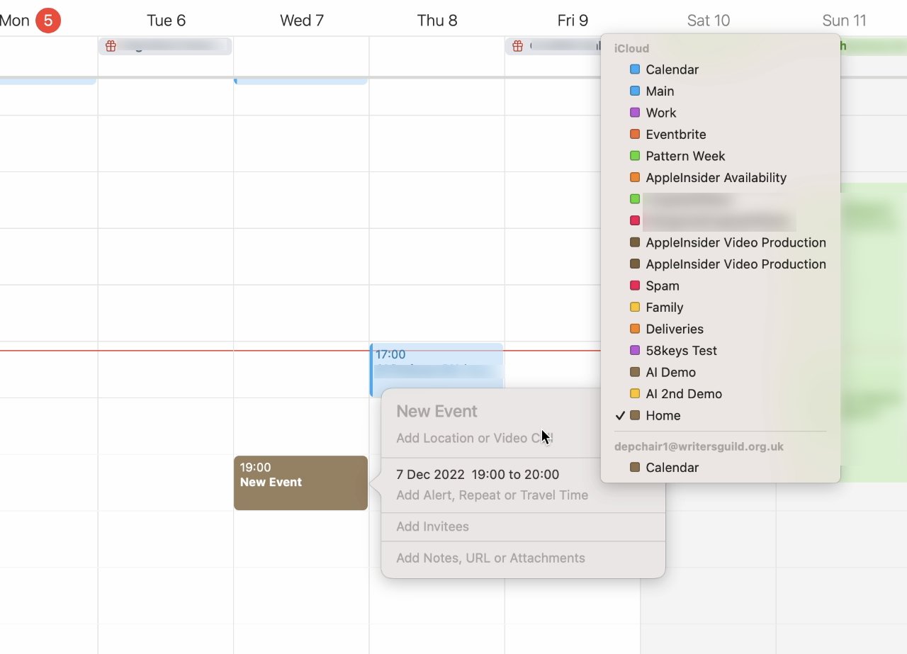 You can switch an event from one calendar to another