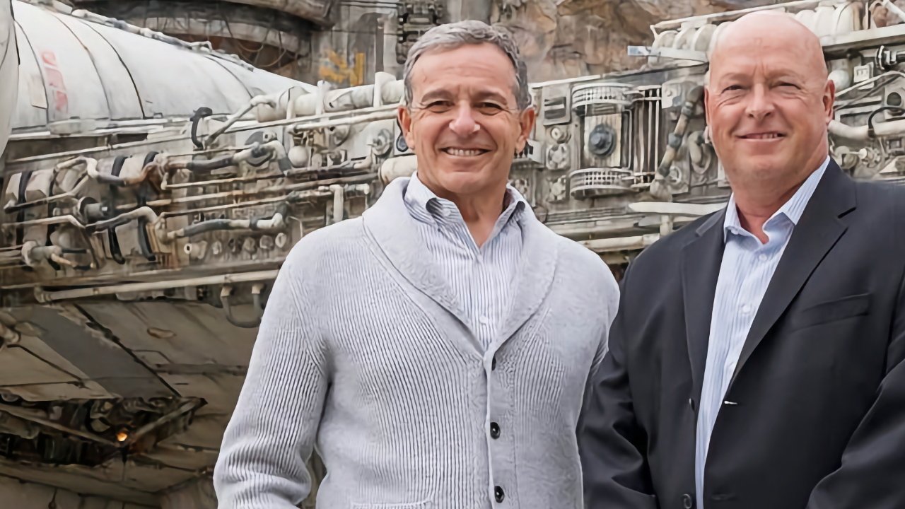 Bob Iger and his (short-lived) replacement as Disney CEO, Bob Chapek