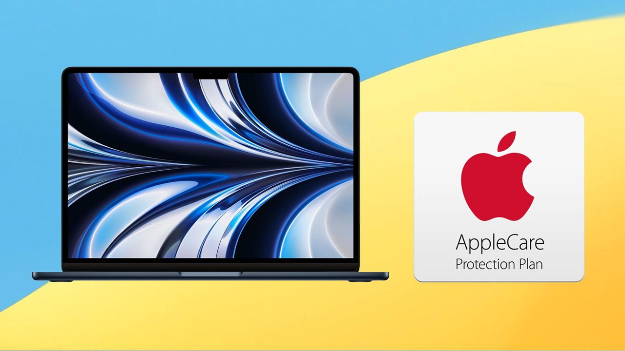 2022 MacBook Air in Midnight with AppleCare