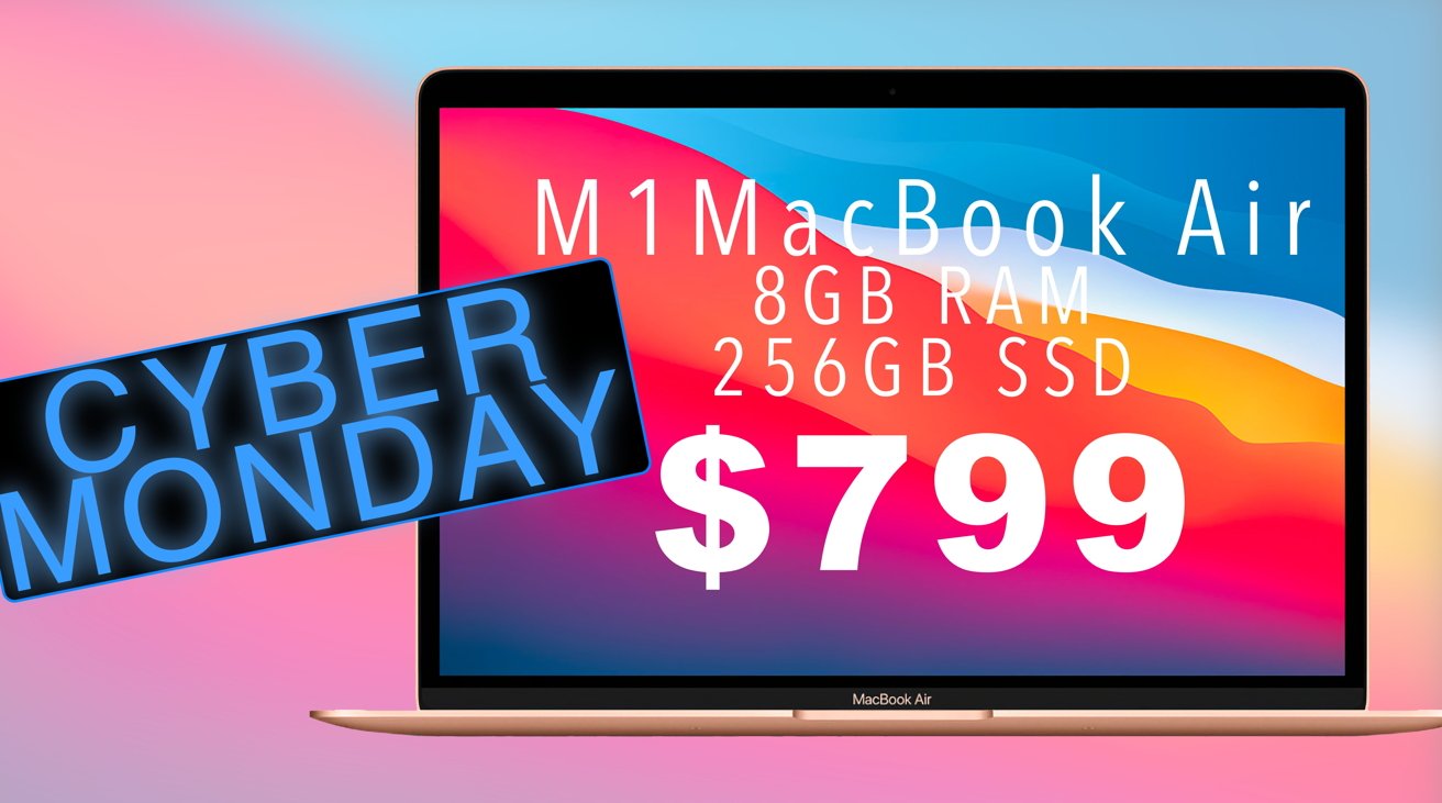 Cyber Monday deal: M1 MacBook Air on sale for $799 at Amazon