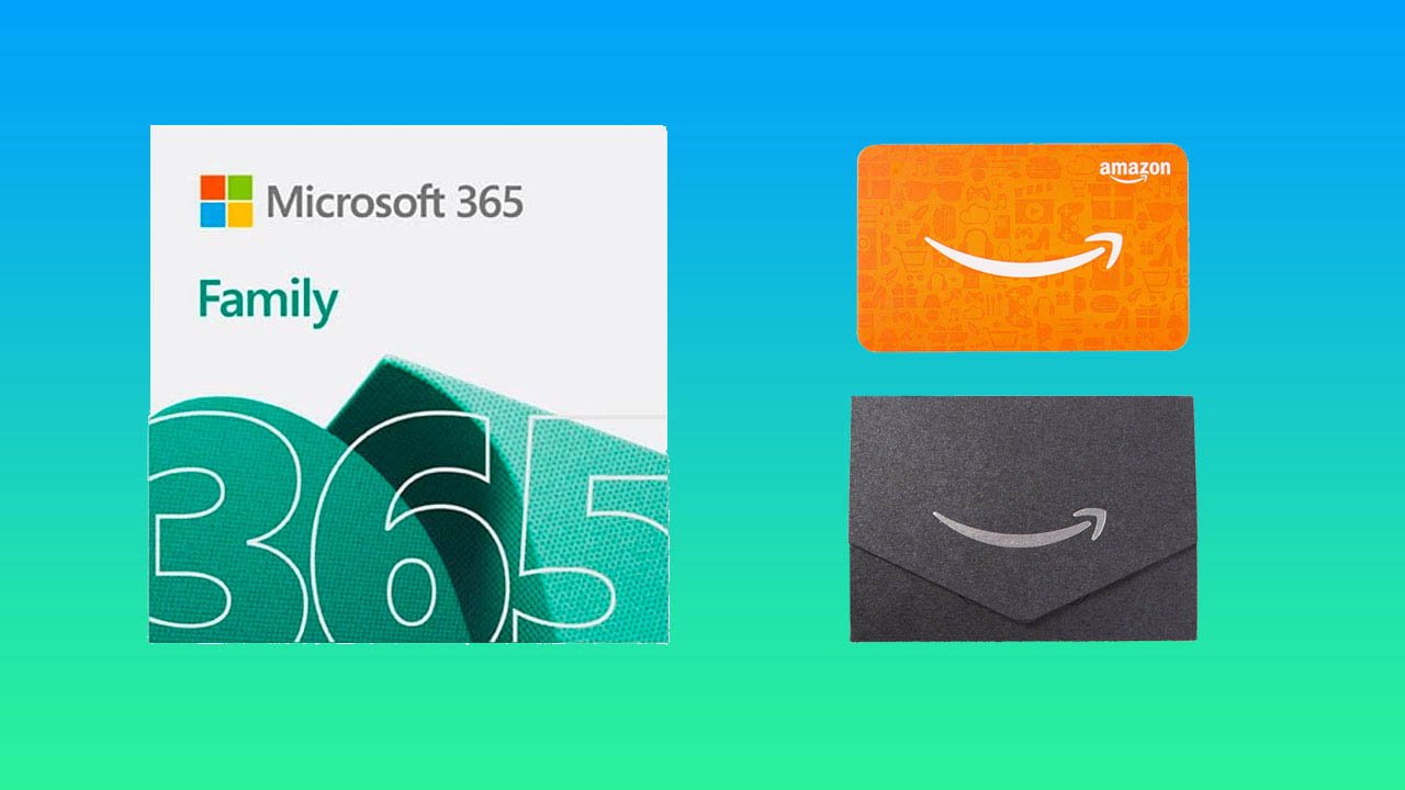 Free  Amazon gift card with a year of Microsoft 365 Family
