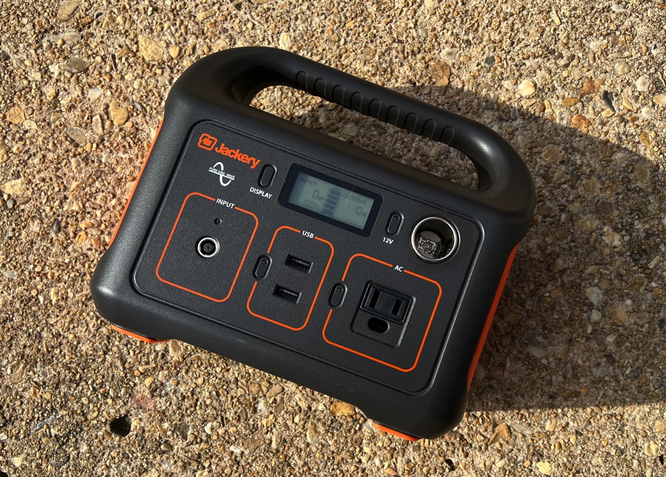 Jackery Portable Power Station Explorer 240, 240Wh Backup Lithium Battery,  110V/200W Pure Sine Wave AC Outlet, Solar Generator for Outdoors Camping