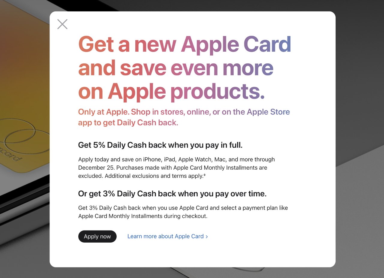Apple's new Apple Card promotion