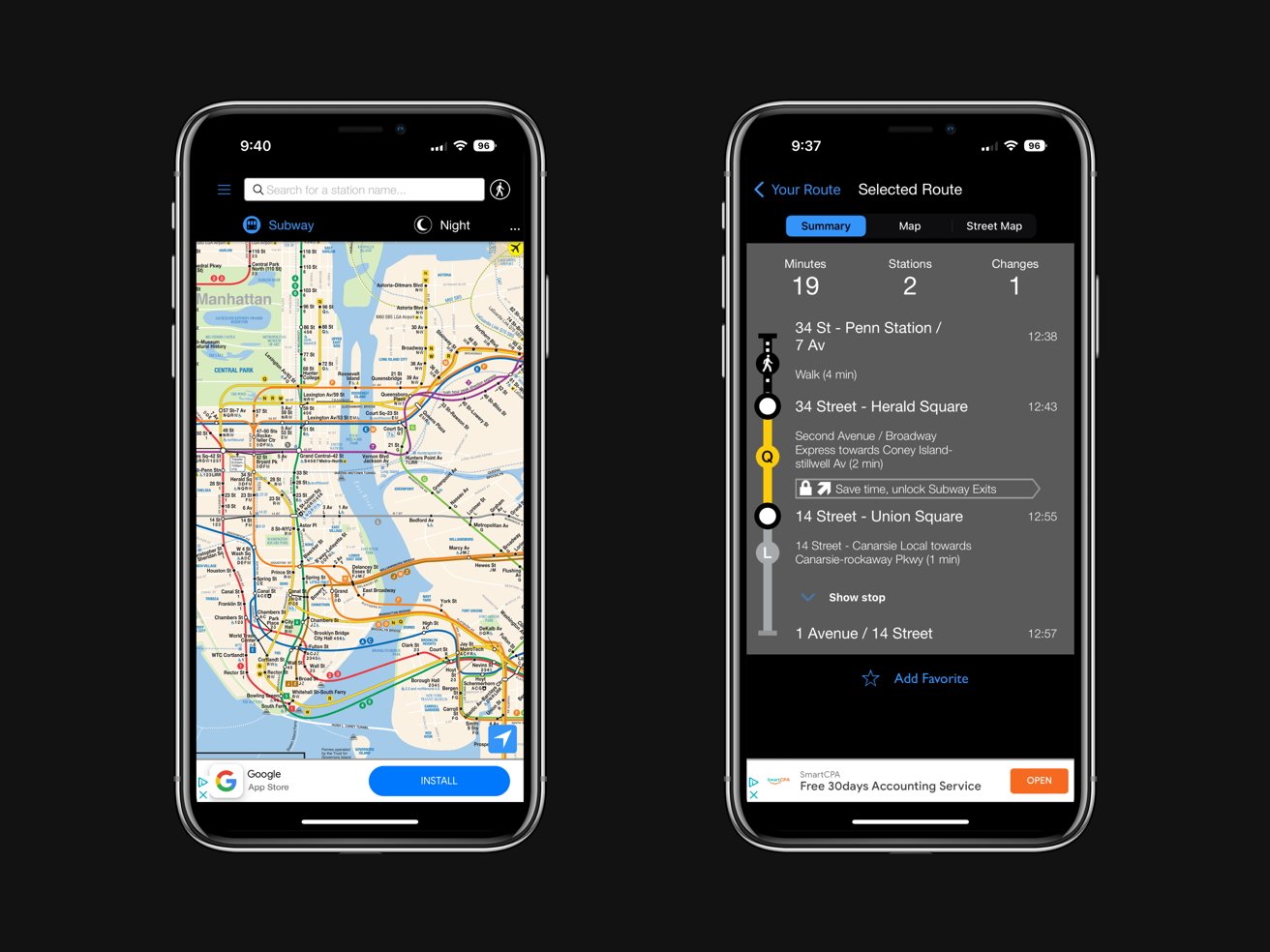 New York Subway MTA App