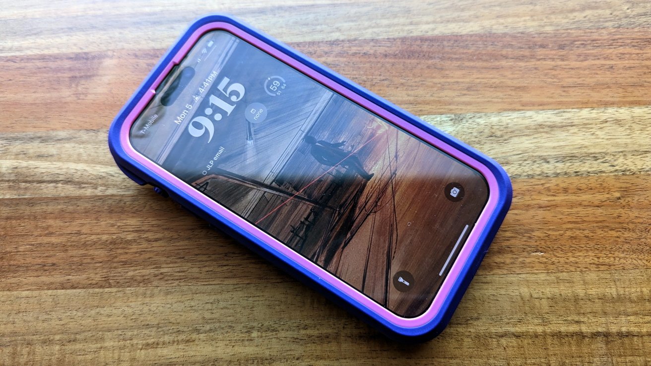 At launch the case comes in three colors including this purple one.