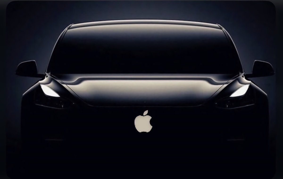 A car with an Apple logo
