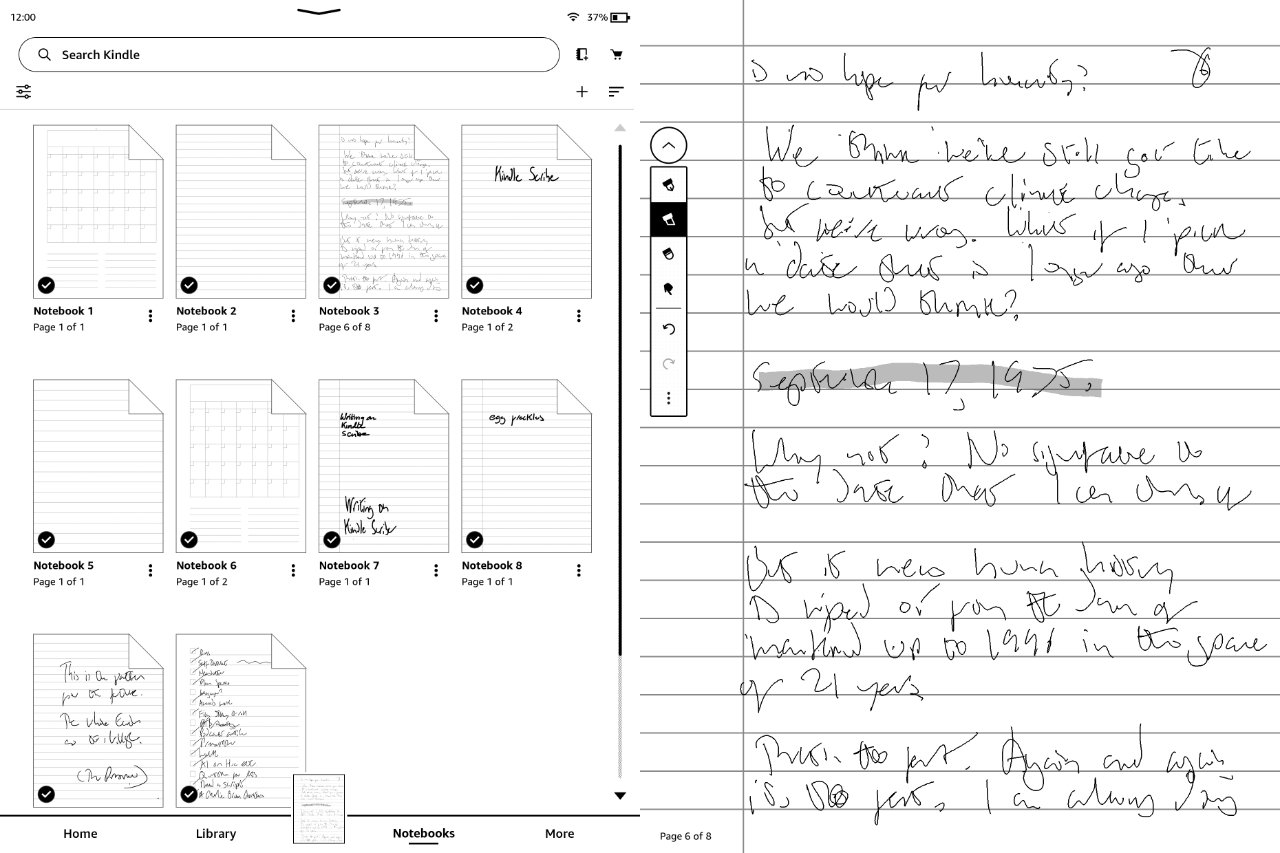 Kindle Scribe does not come with handwriting recognition. Not that any machine could read this handwriting.