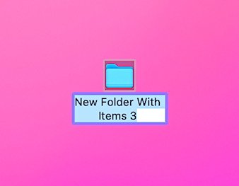 The right way to use 'New Folder With Choice' characteristic in macOS Ventura