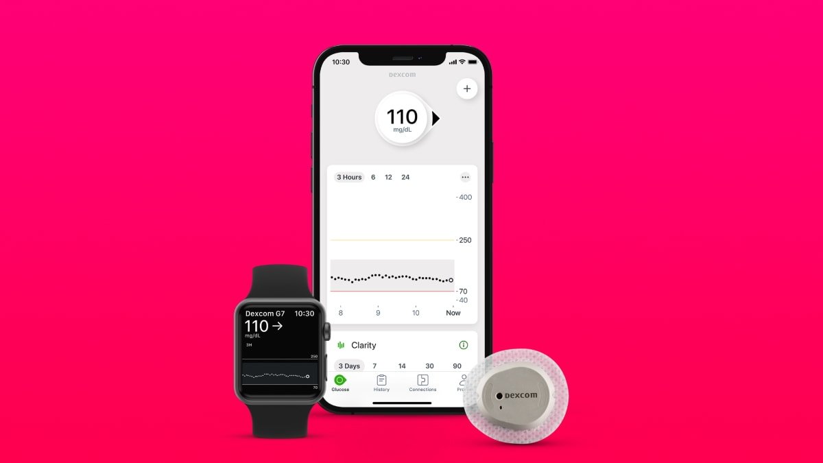 FDA approves iPhone connectible G7 glucose monitor Hakimi