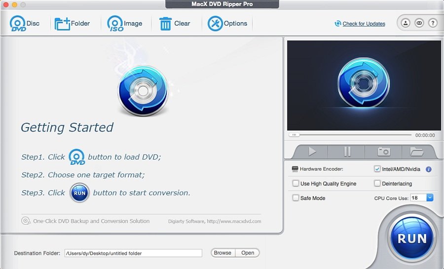 Getting started with MacX DVD Ripper Pro is quick and easy
