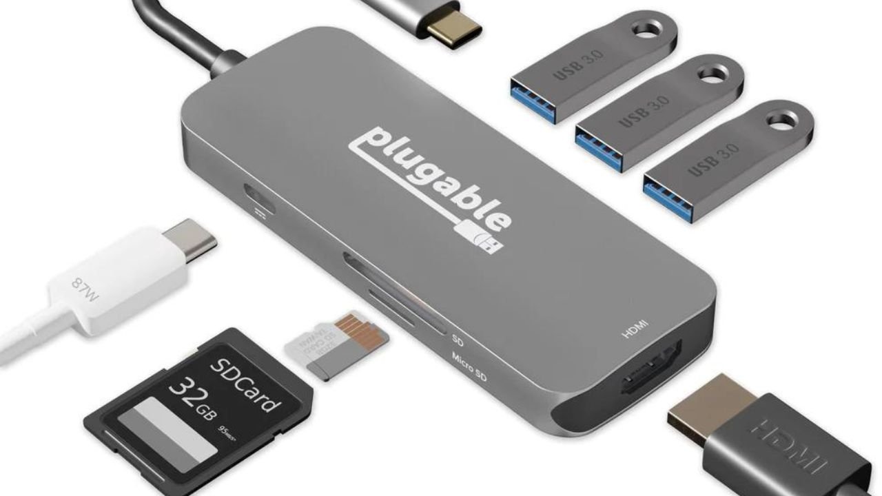 Plugable's 7-in-1 is a capable bridge between USB-C and Thunderbolt. 