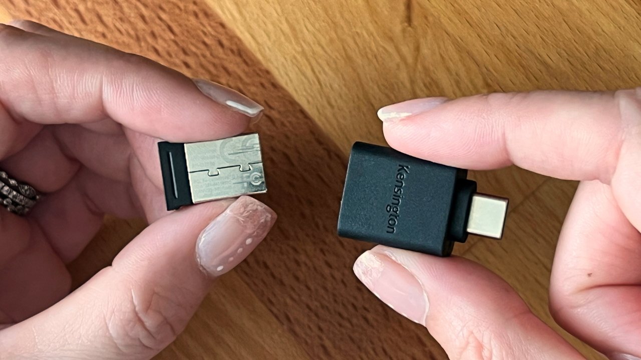 USB-A with USB-C to USB-A adapter adapter for <a href=