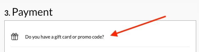Where to bring up the coupon code field at Adorama  height=