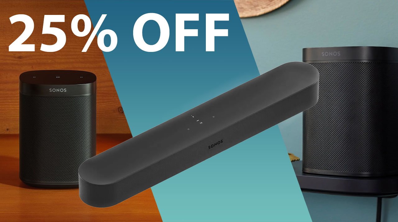 Offers: 25% off refurbished Sonos One SL Speaker & Beam Soundbar