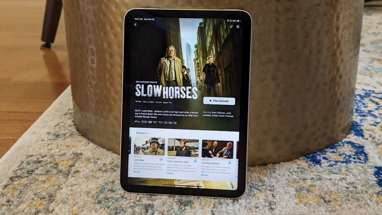 Slow Horses on iPad mini