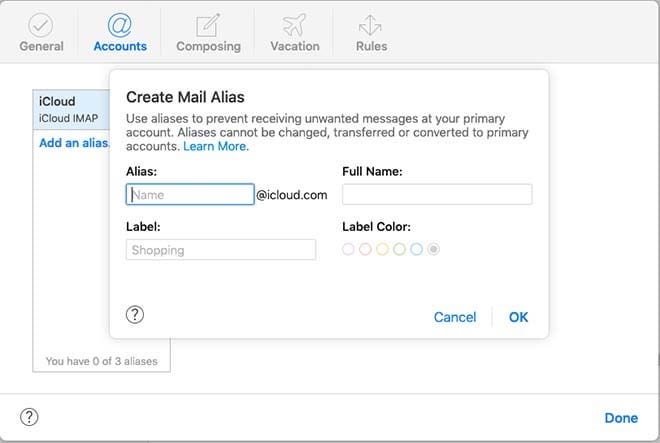 How to add an iCloud email alias and keep your email address safe