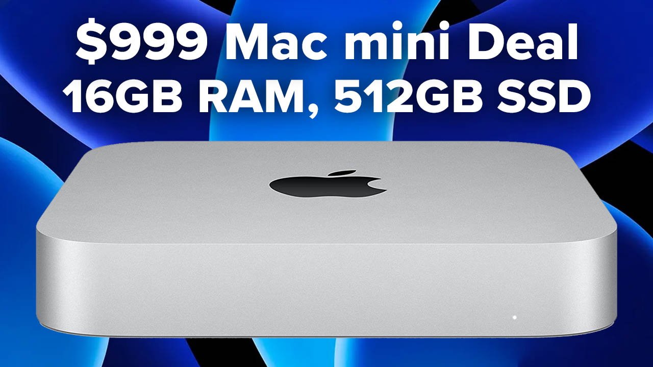 Apple Mac mini 16GB RAM, 512GB SSD $999, $20 off AppleCare