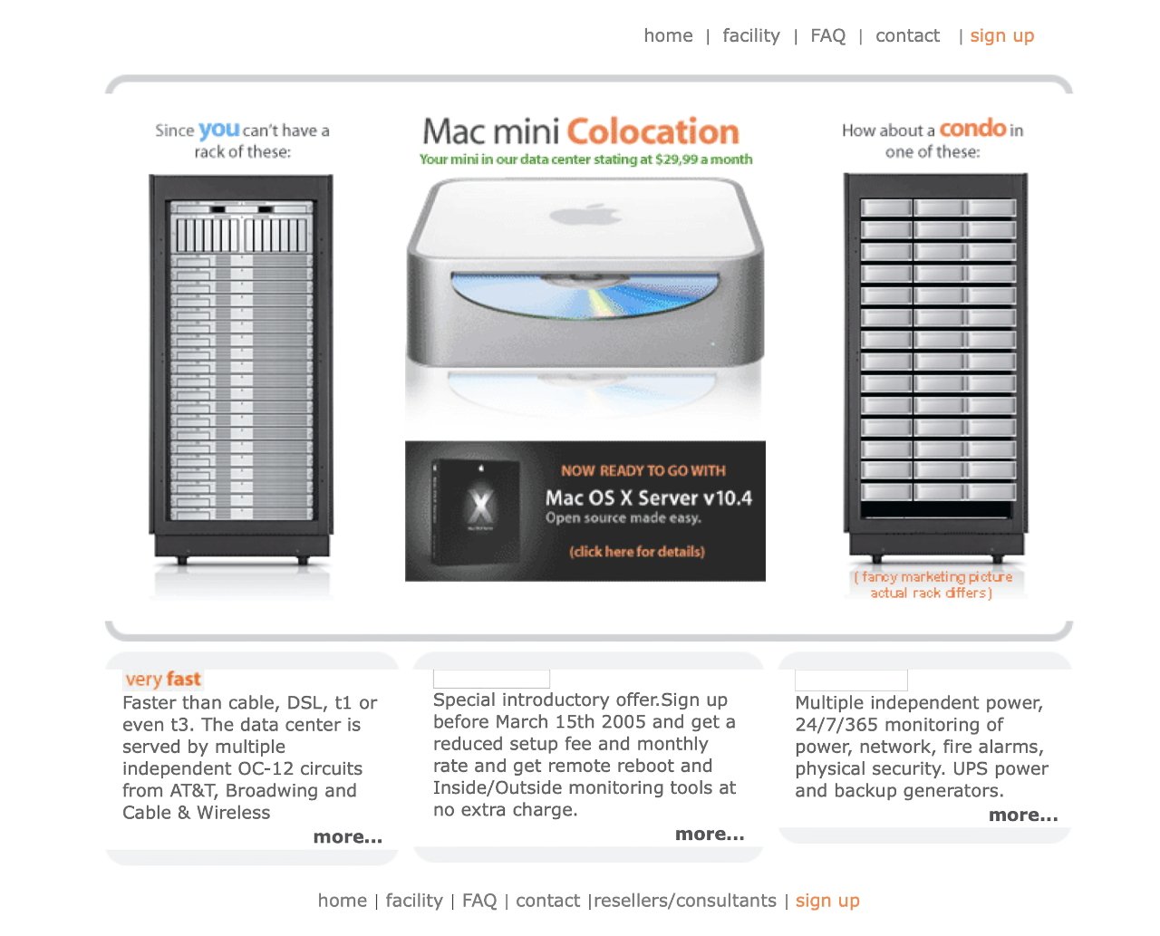 Macminicolo (now with MacStadium) offers hosting on a Mac mini farm