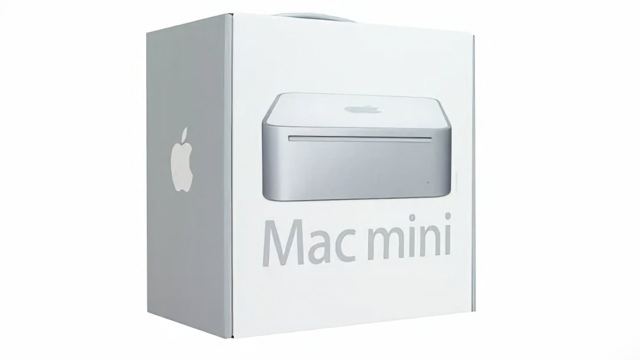 The original Mac mini box in 2005