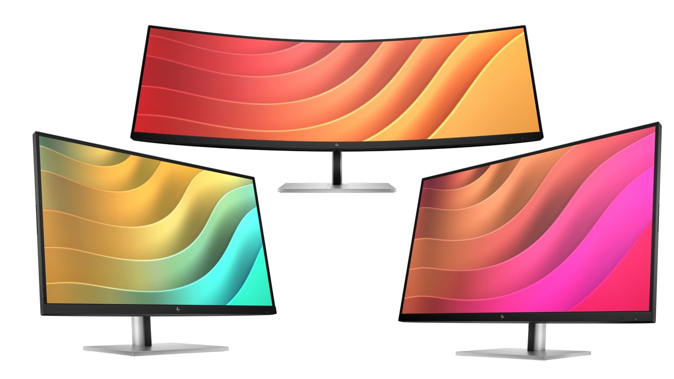 HP shows off new USB-C displays & world's first 45-inch dual QHD curved monitor at CES