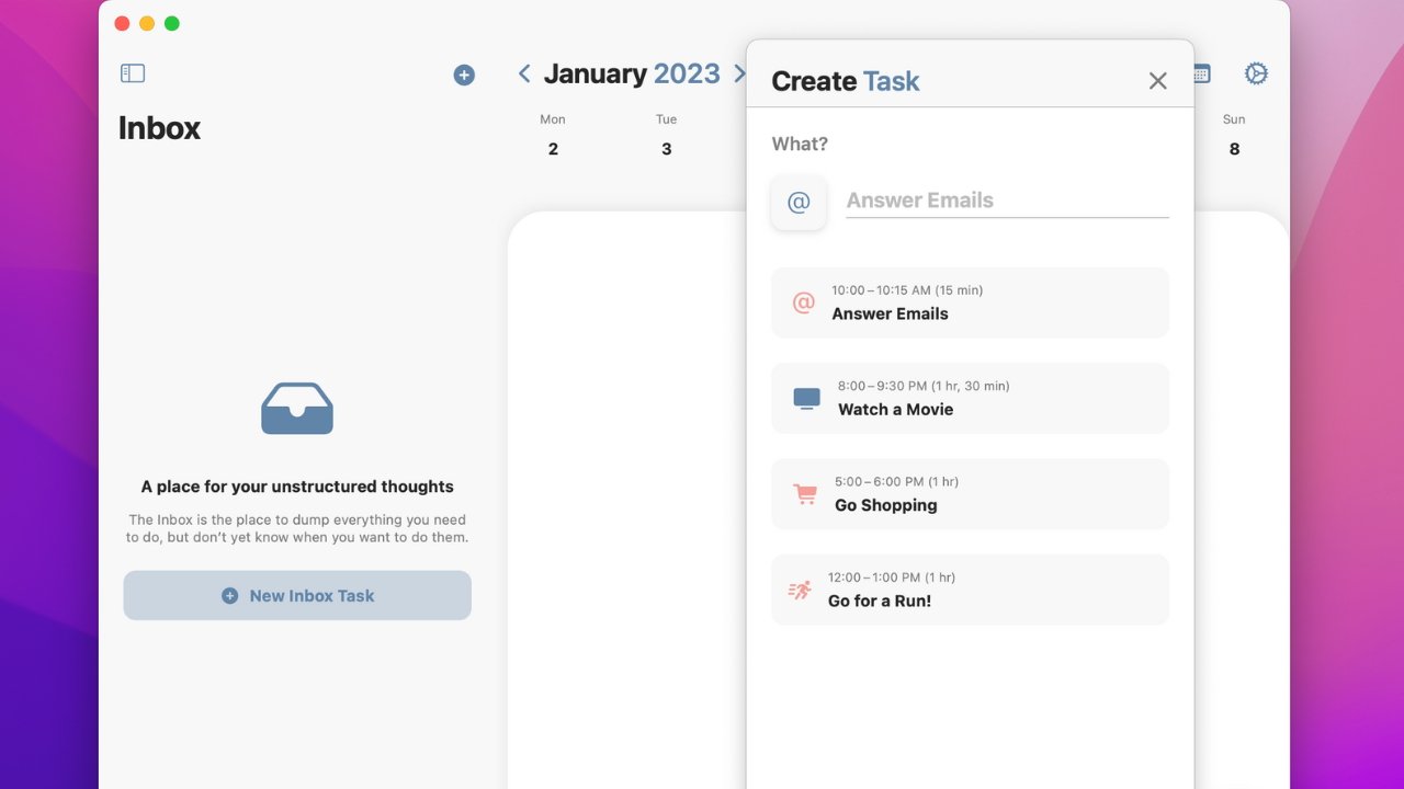 Structured app makes daily planning easy