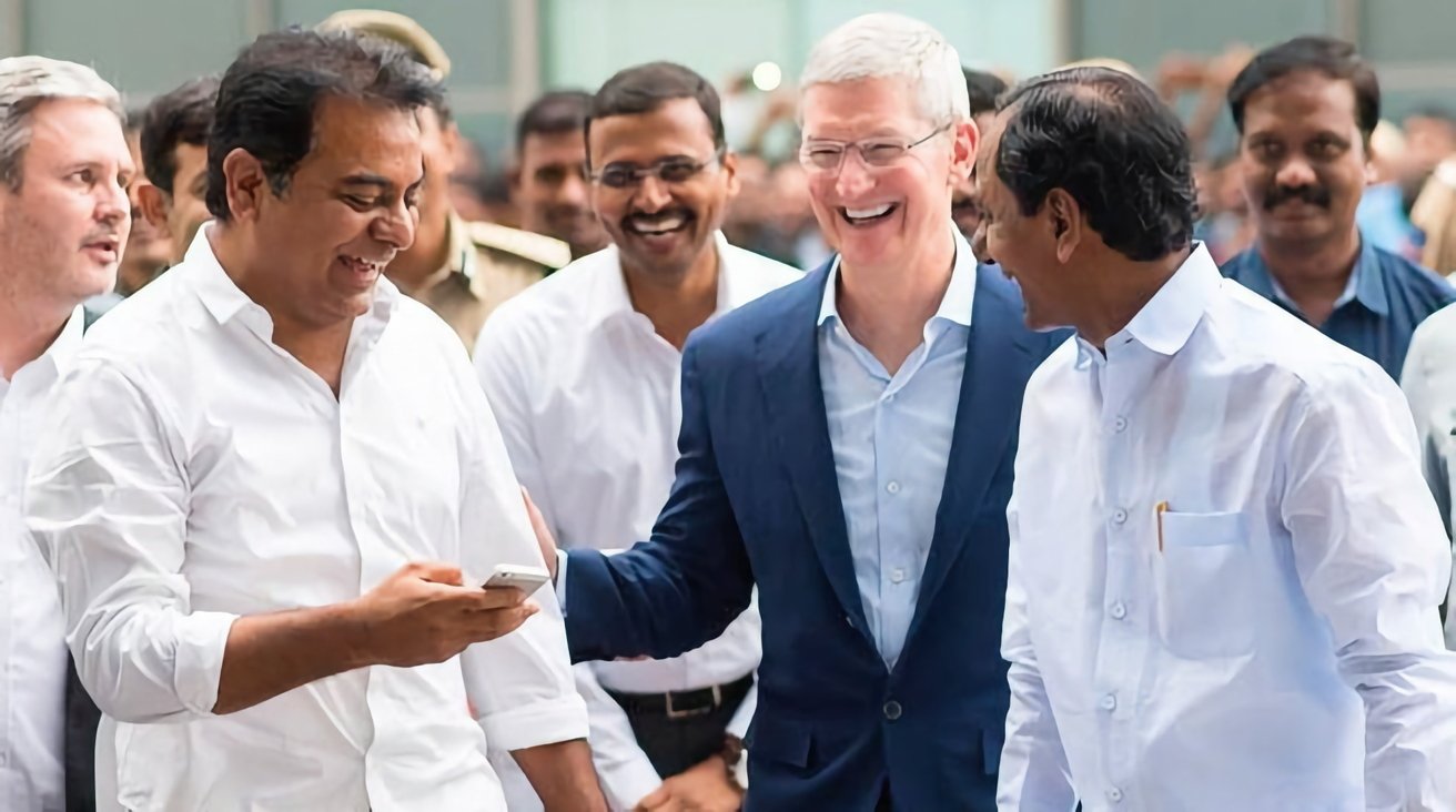 Apple CEO Tim Cook in India.