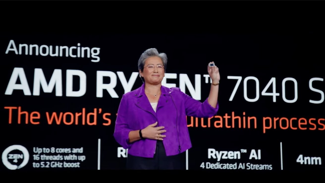 AMD's CES 2023 presentation boasted about its 4nm prowess.