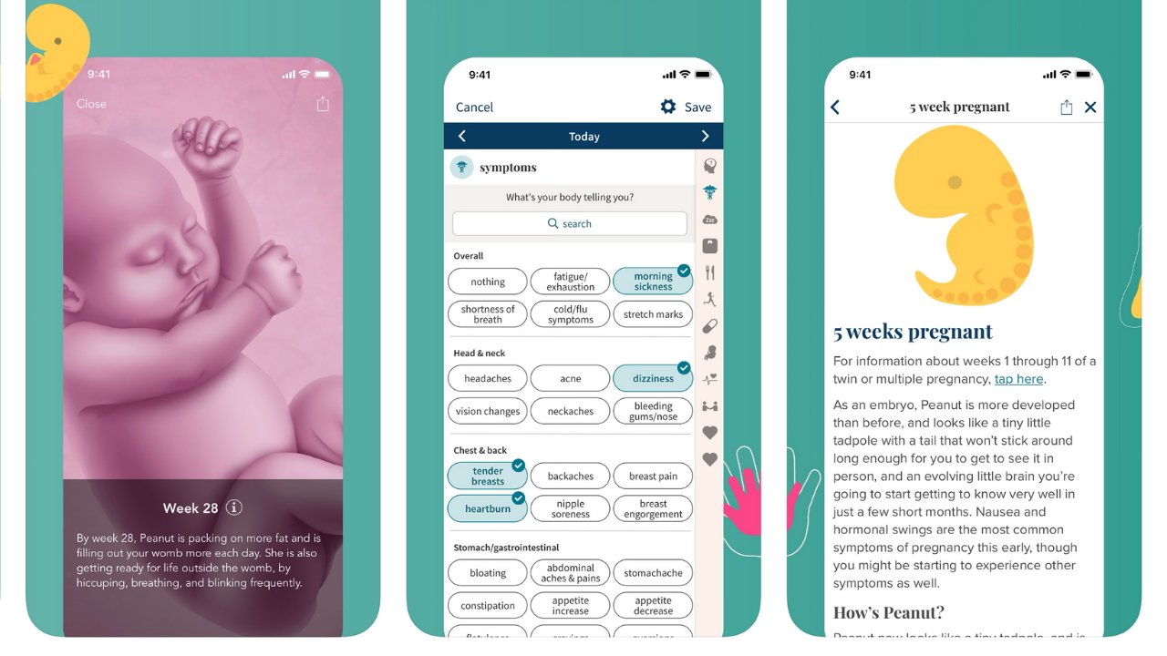 Pregnancy hot sale app ios