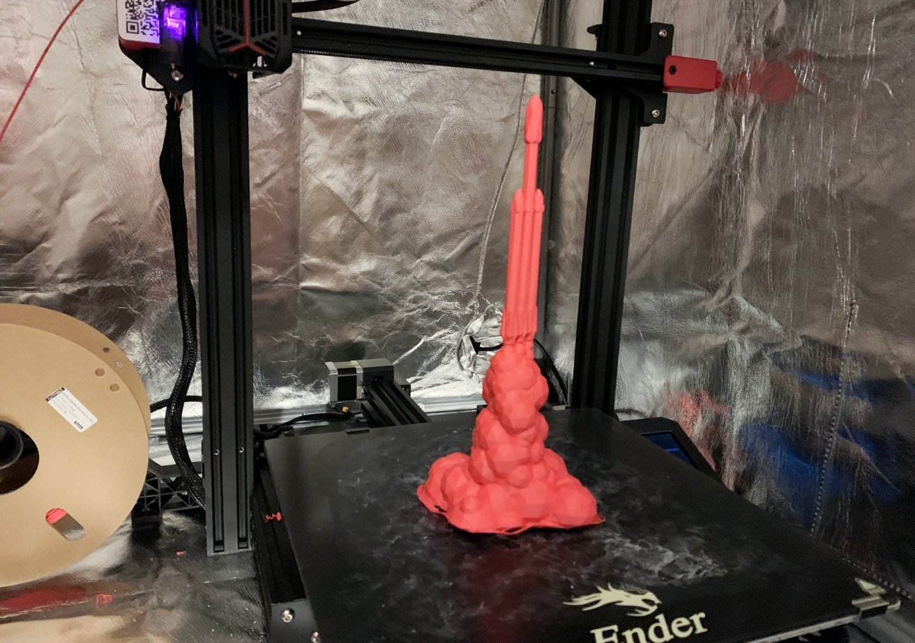 The added height allows you to build much taller prints than usual