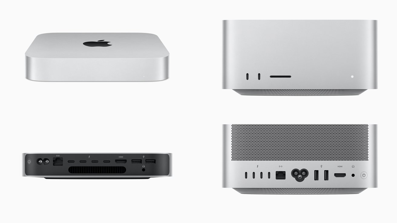 Mac mini vs. Mac Studio ports and design