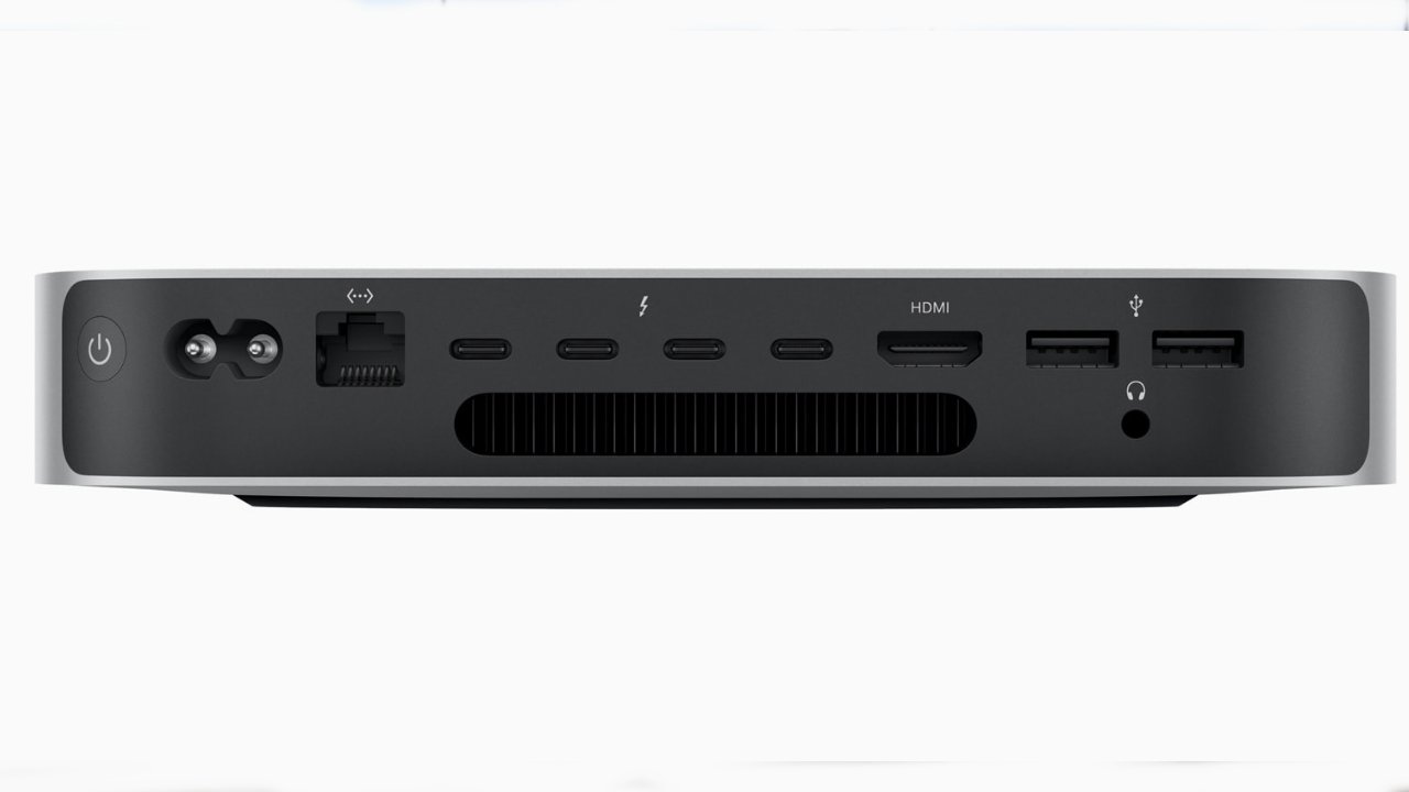 The M2 Pro configuration returns four ports to the Mac mini