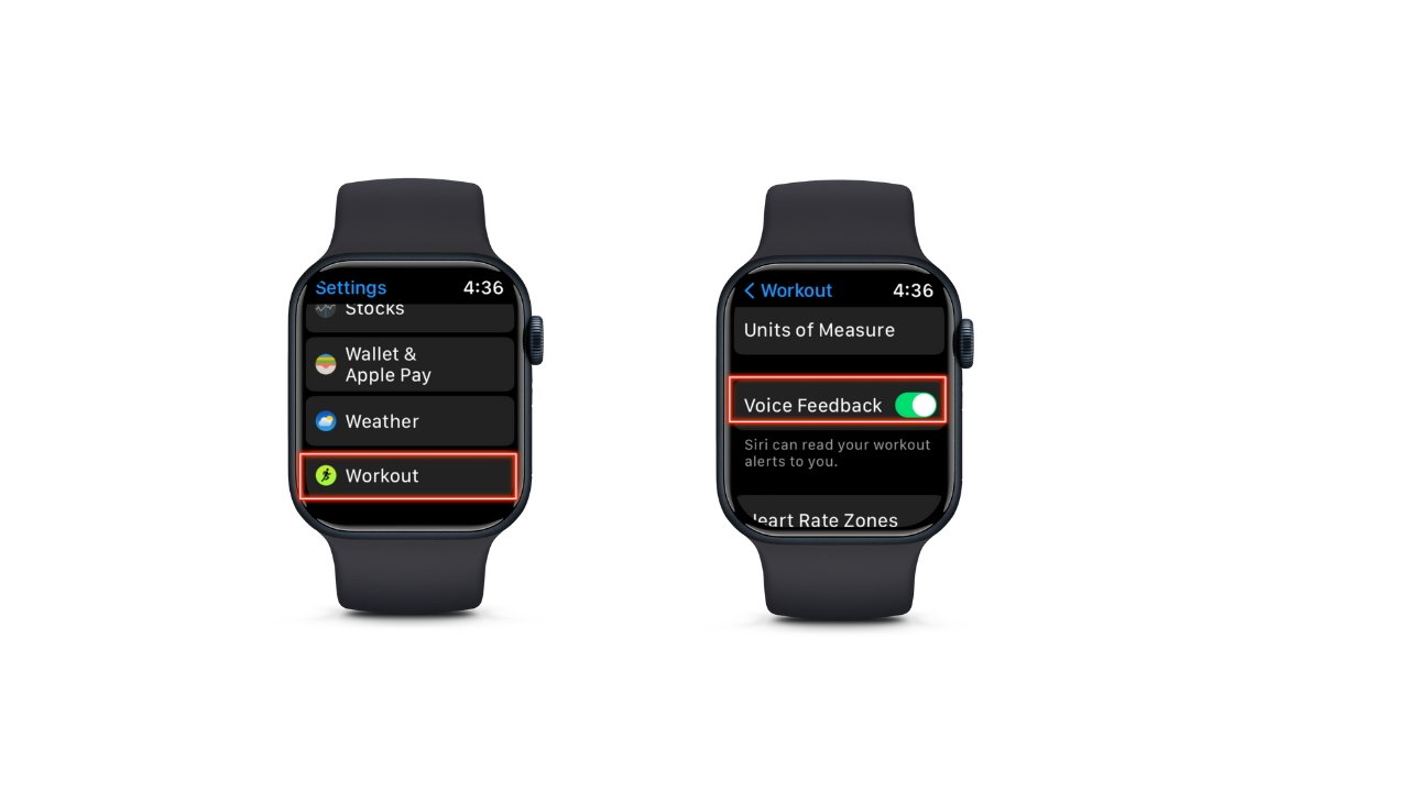 Turn on Voice Feedback in the Settings app on your Apple Watch.