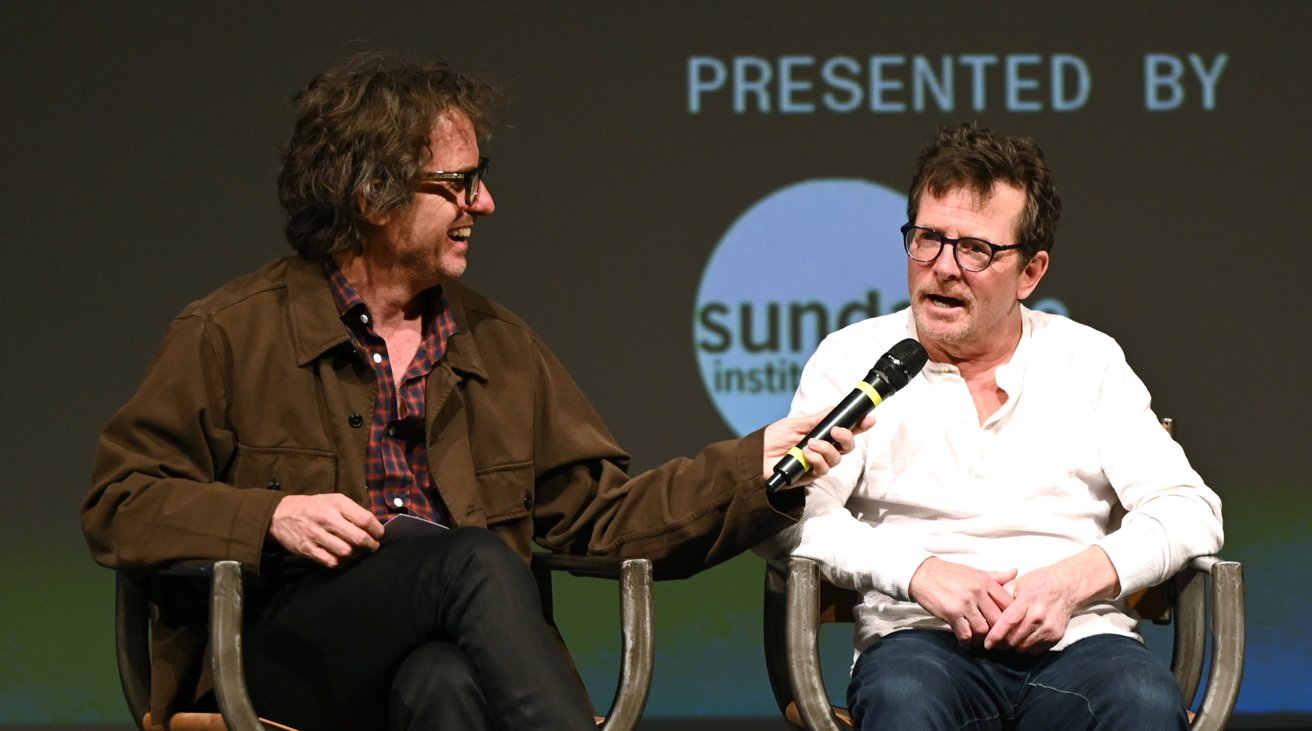 Director and producer Davis Guggenheim and Michael J. Fox at the