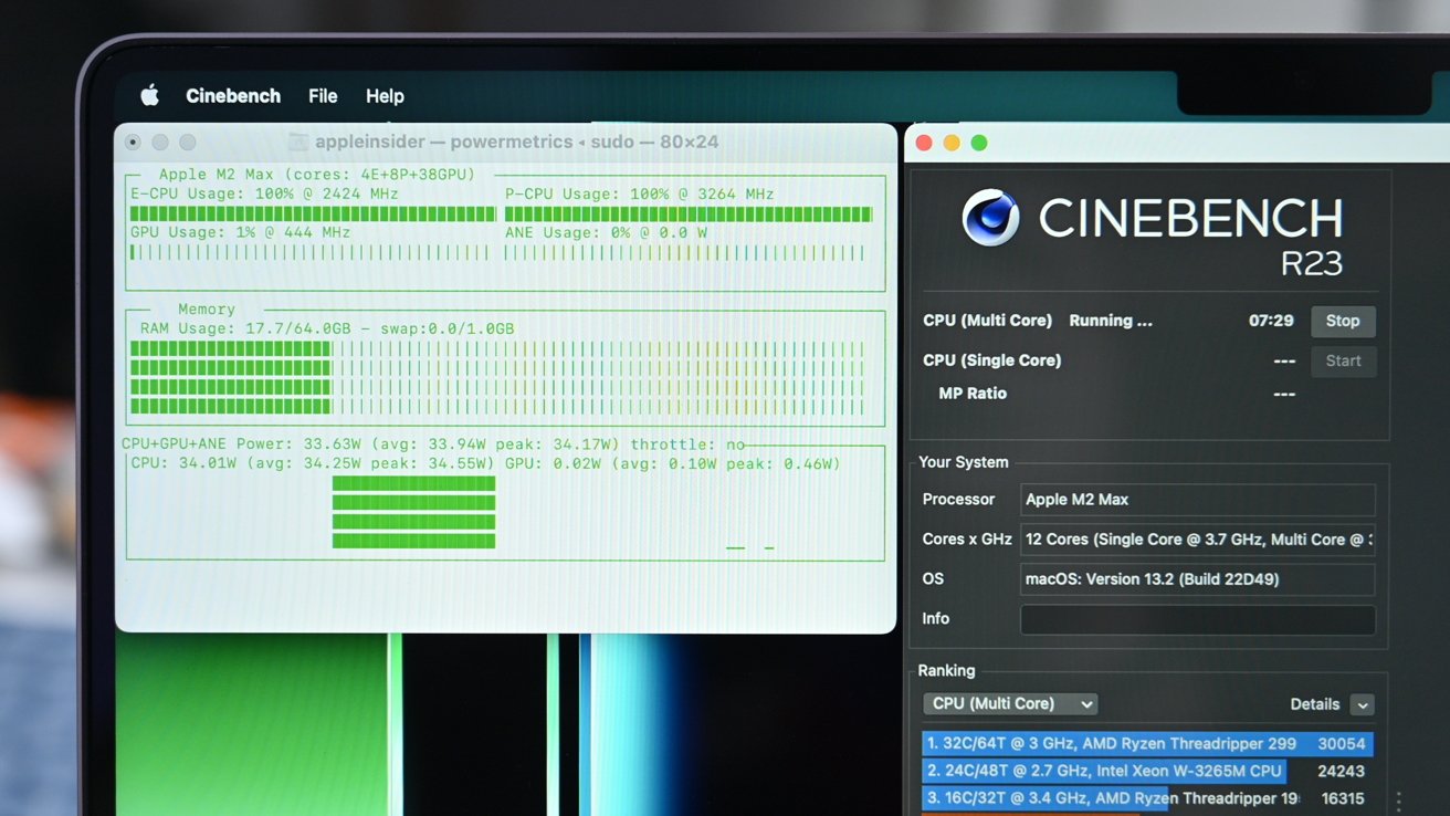 Monitoring the powermetrics