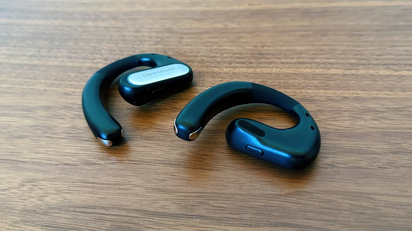 Each earbud contains a button for controlling audio