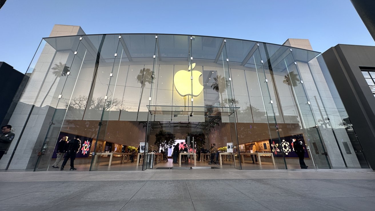 Apple Store On Third Street Promenade Santa Monica Usa Stock Photo