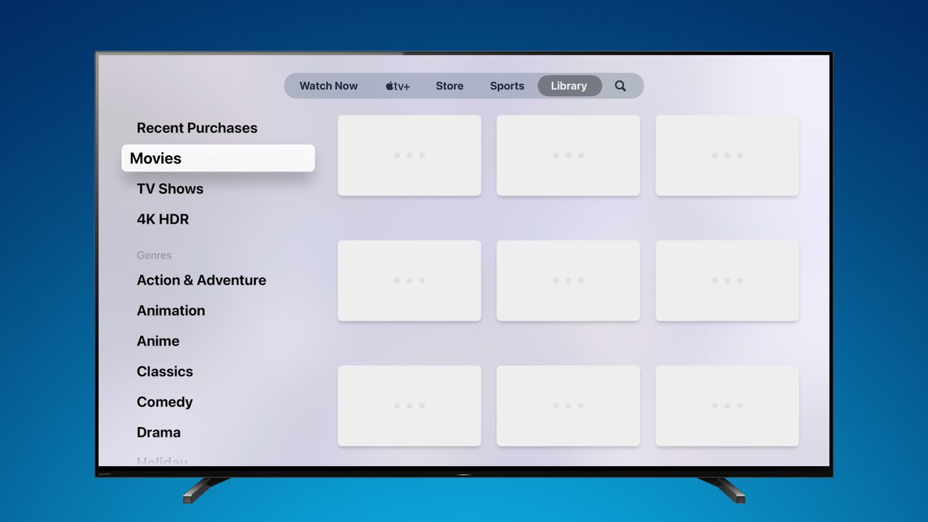 TV app on Apple TV hardware frustrating users with large libraries