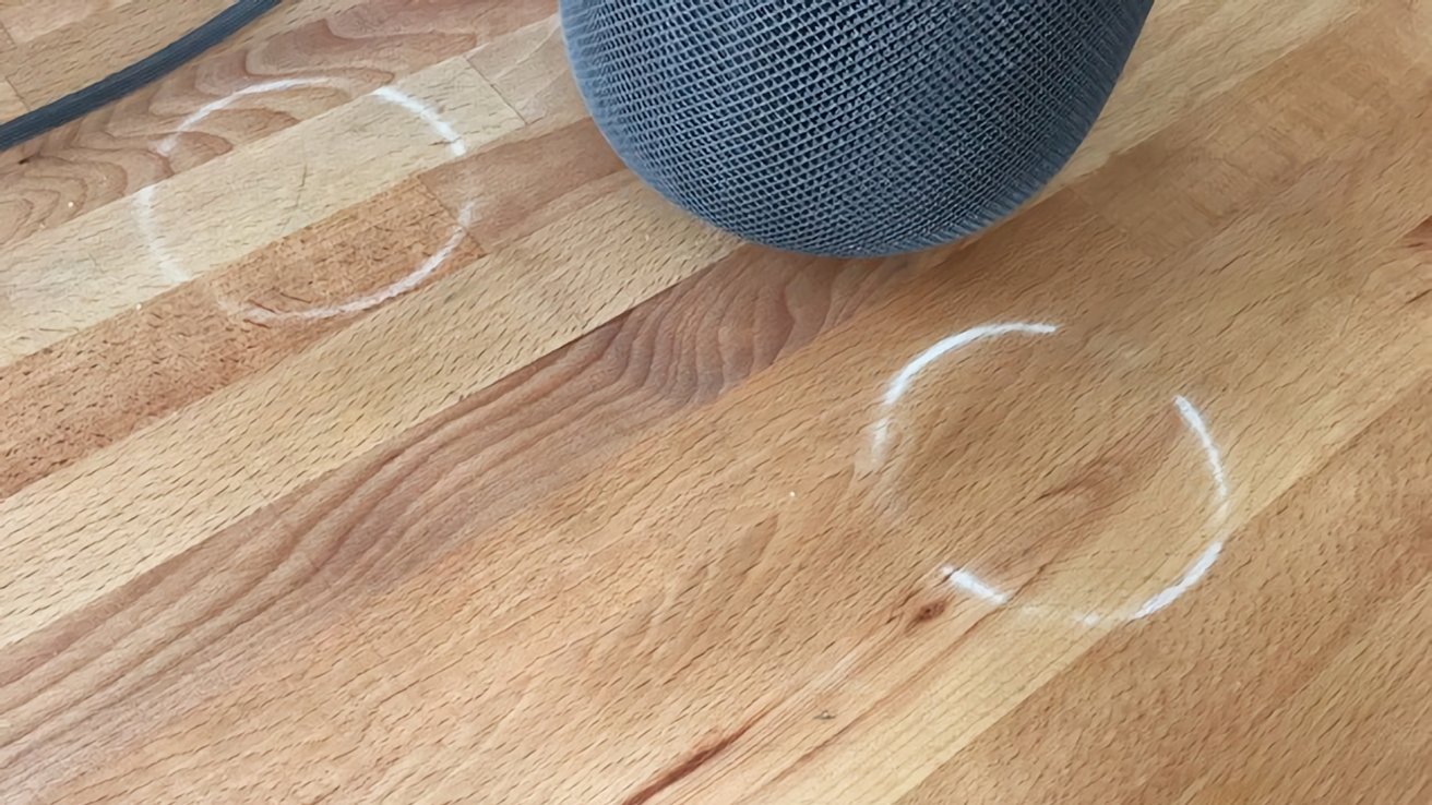 HomePod's silicone base will leave rings on finished wood