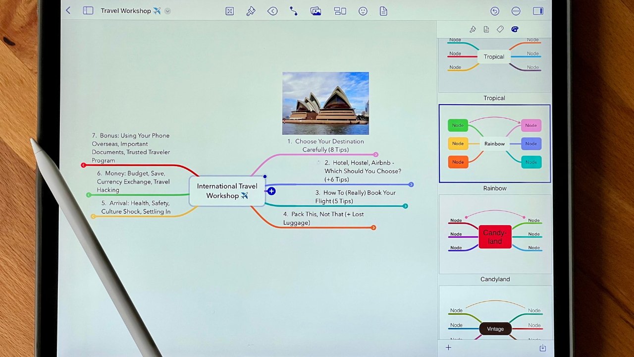 MindNode is a powerful mind-mapping app