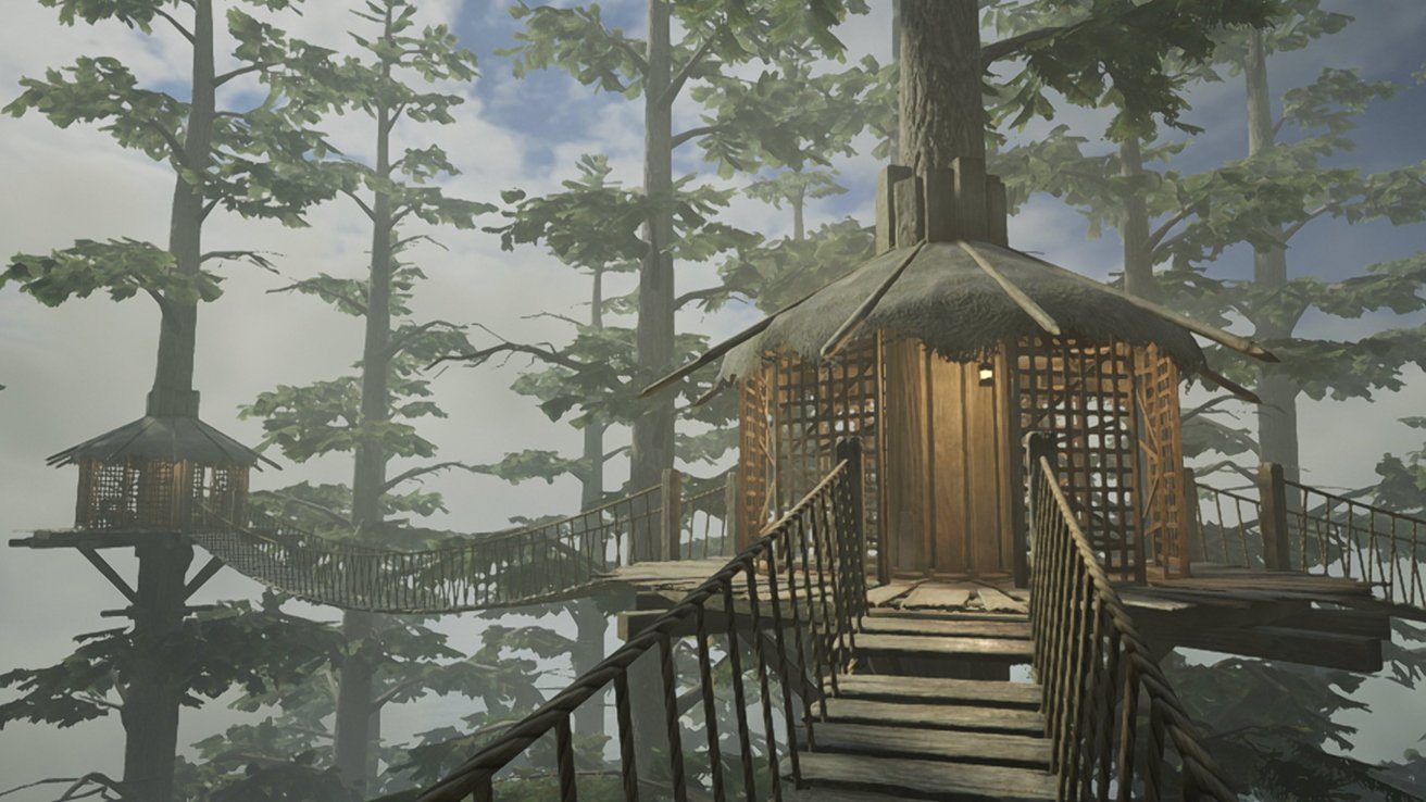 Myst Mobile on a fifth-gen iPad Air